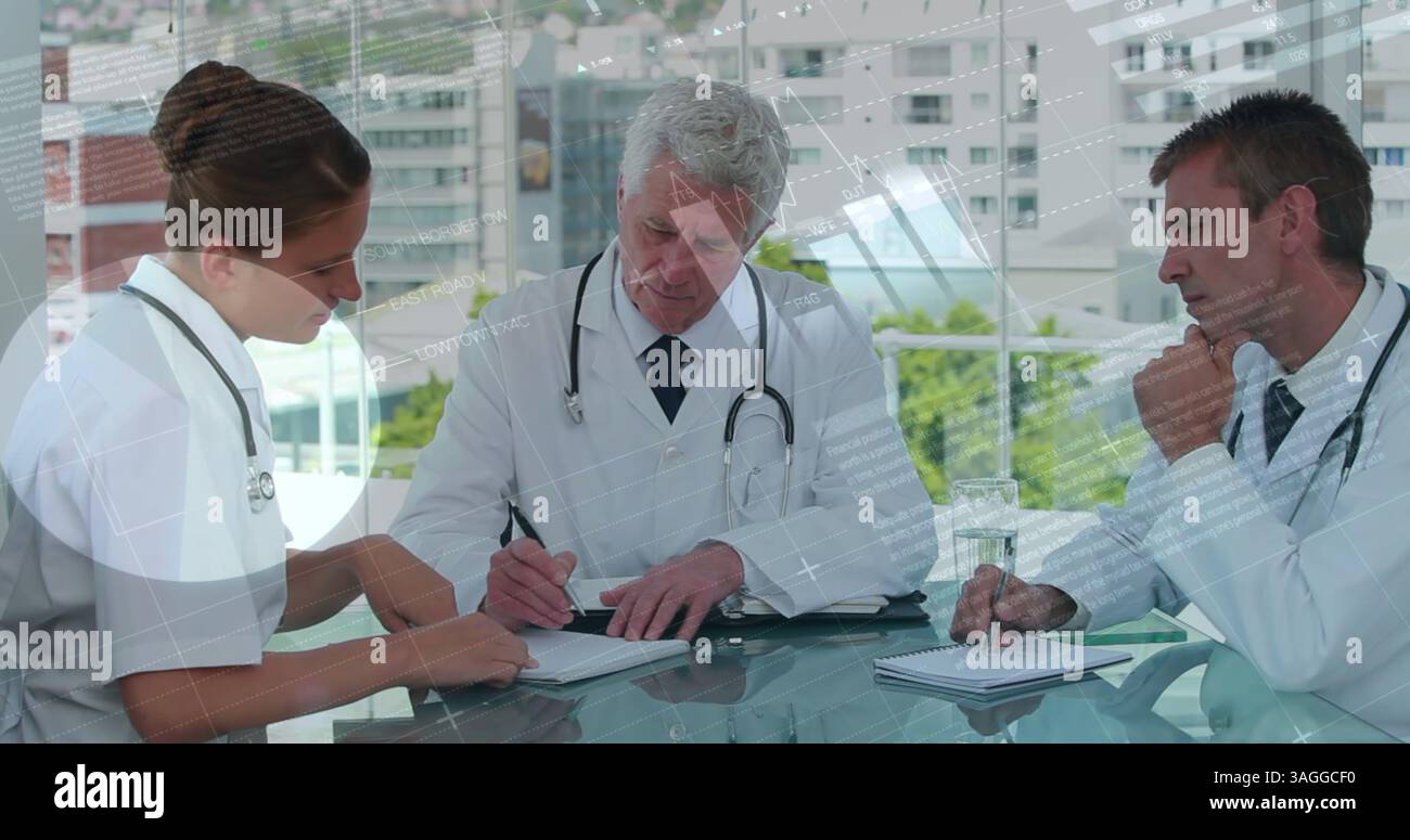 Image des statistiques sur le personnel médical Banque D'Images