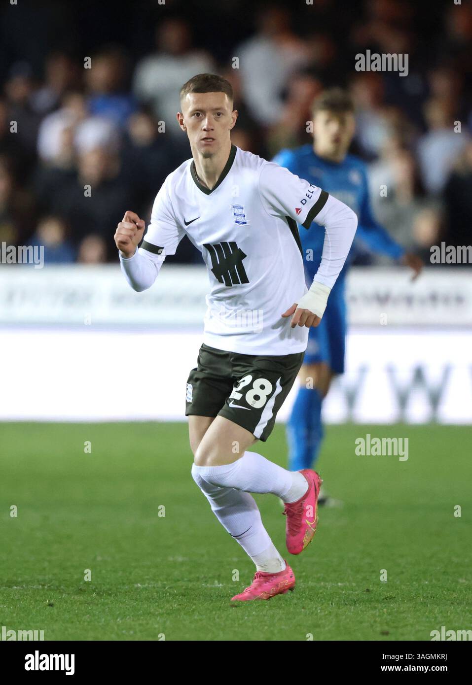 Peterborough, Royaume-Uni. 08 avril 2025. Jay Stansfield (C.-B.) au Peterborough United v Birmingham City EFL League One match, au Weston Homes Stadium, Peterborough, Cambridgeshire, le 8 avril 2025. Crédit : Paul Marriott/Alamy Live News Banque D'Images