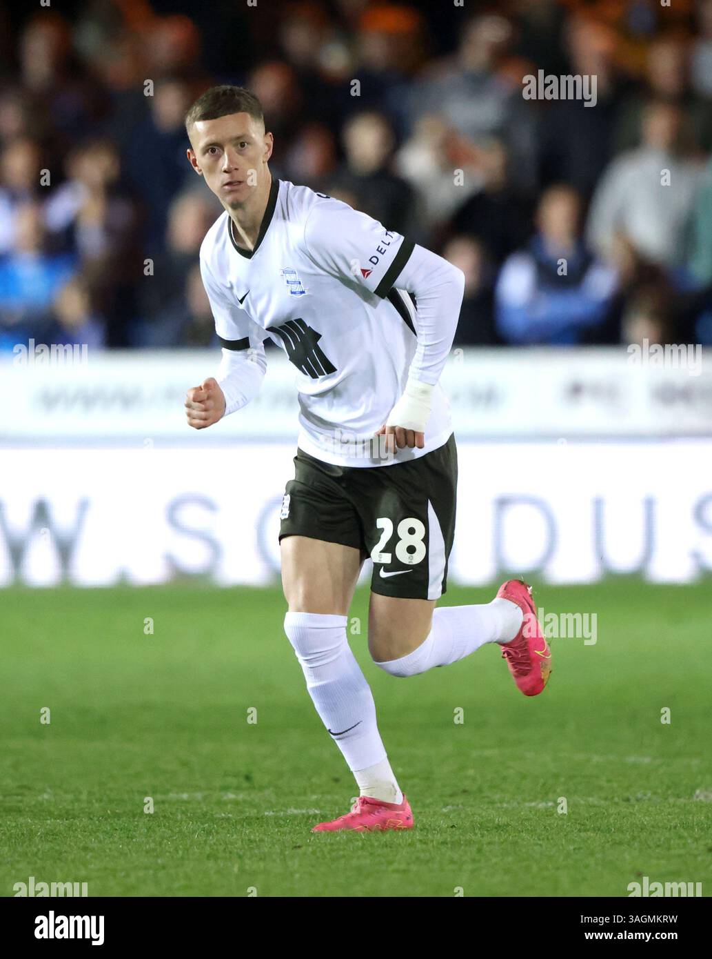 Peterborough, Royaume-Uni. 08 avril 2025. Jay Stansfield (C.-B.) au Peterborough United v Birmingham City EFL League One match, au Weston Homes Stadium, Peterborough, Cambridgeshire, le 8 avril 2025. Crédit : Paul Marriott/Alamy Live News Banque D'Images