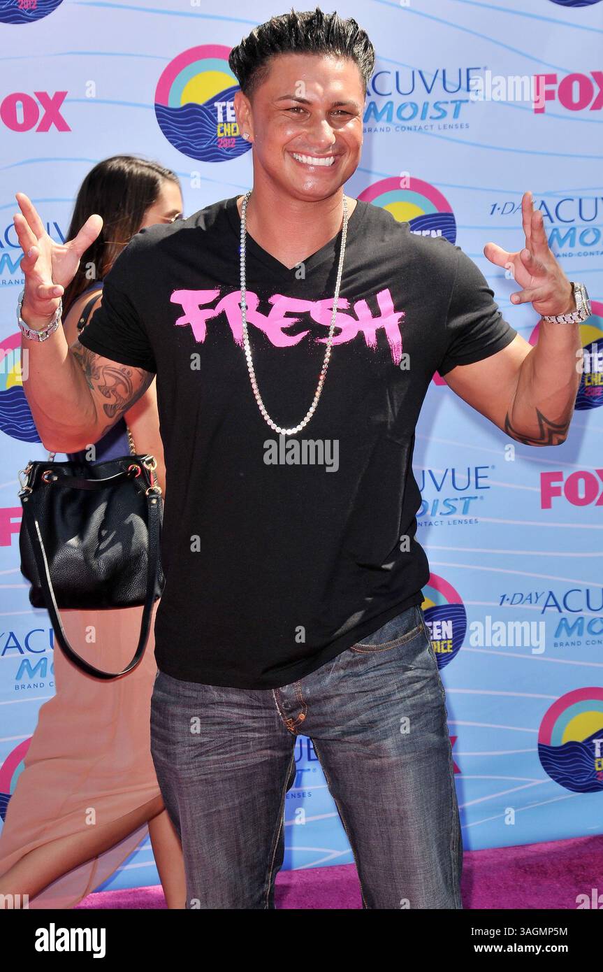 22 juillet 2012 - la, CA, États-Unis - . . . . . . . . . . VENTES AUX ÉTATS-UNIS UNIQUEMENT. . . . . 22 juillet 2012, LA Paul Delvecchio alias DJ Pauly d aux Teen Choice Awards 2012 le 22 juillet 2012 à Los Angeles (image crédit : © Sharkpixs/ZUMAPRESS.com) Banque D'Images