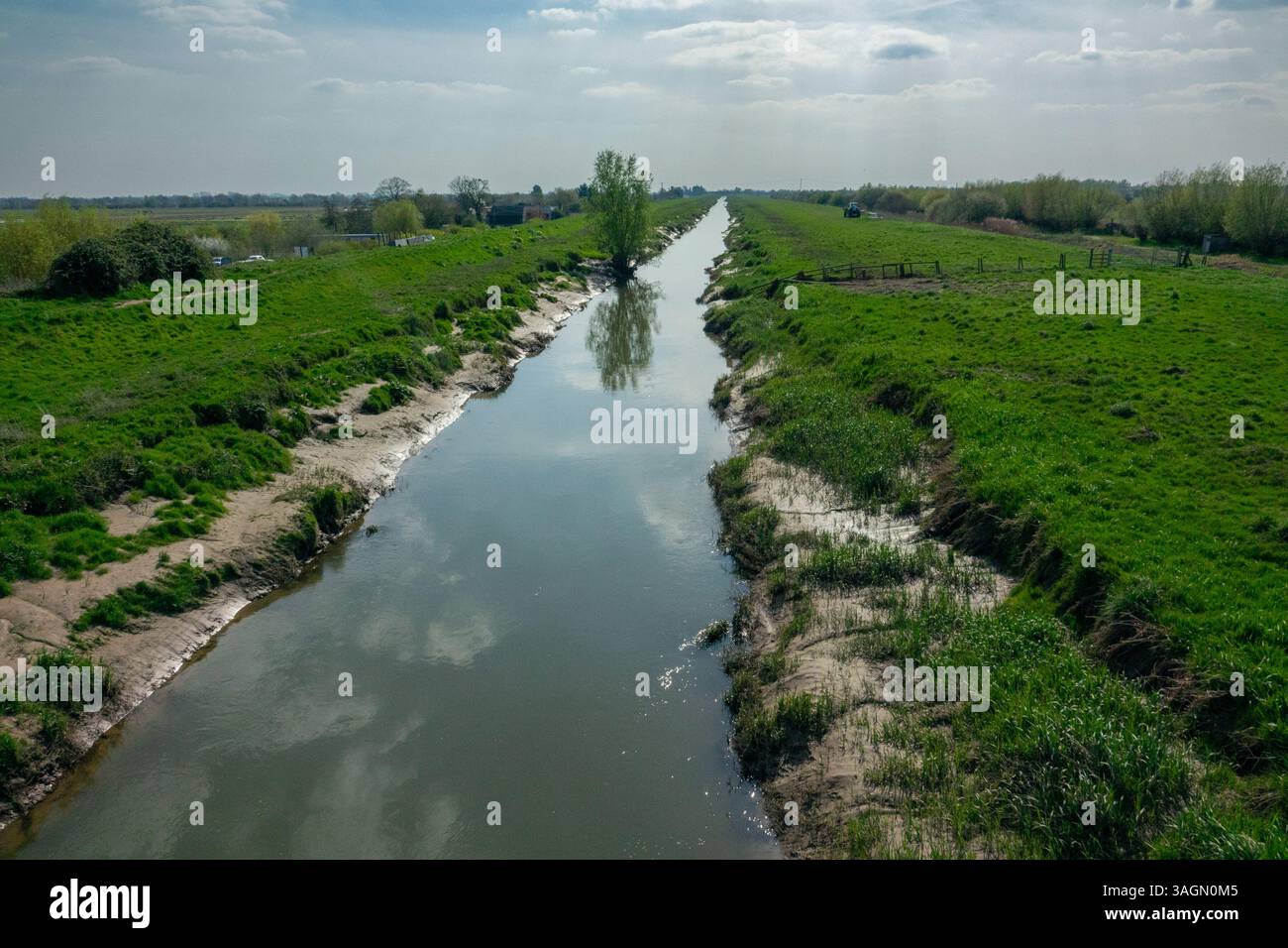 New Bedford River, drain de cent pieds Banque D'Images