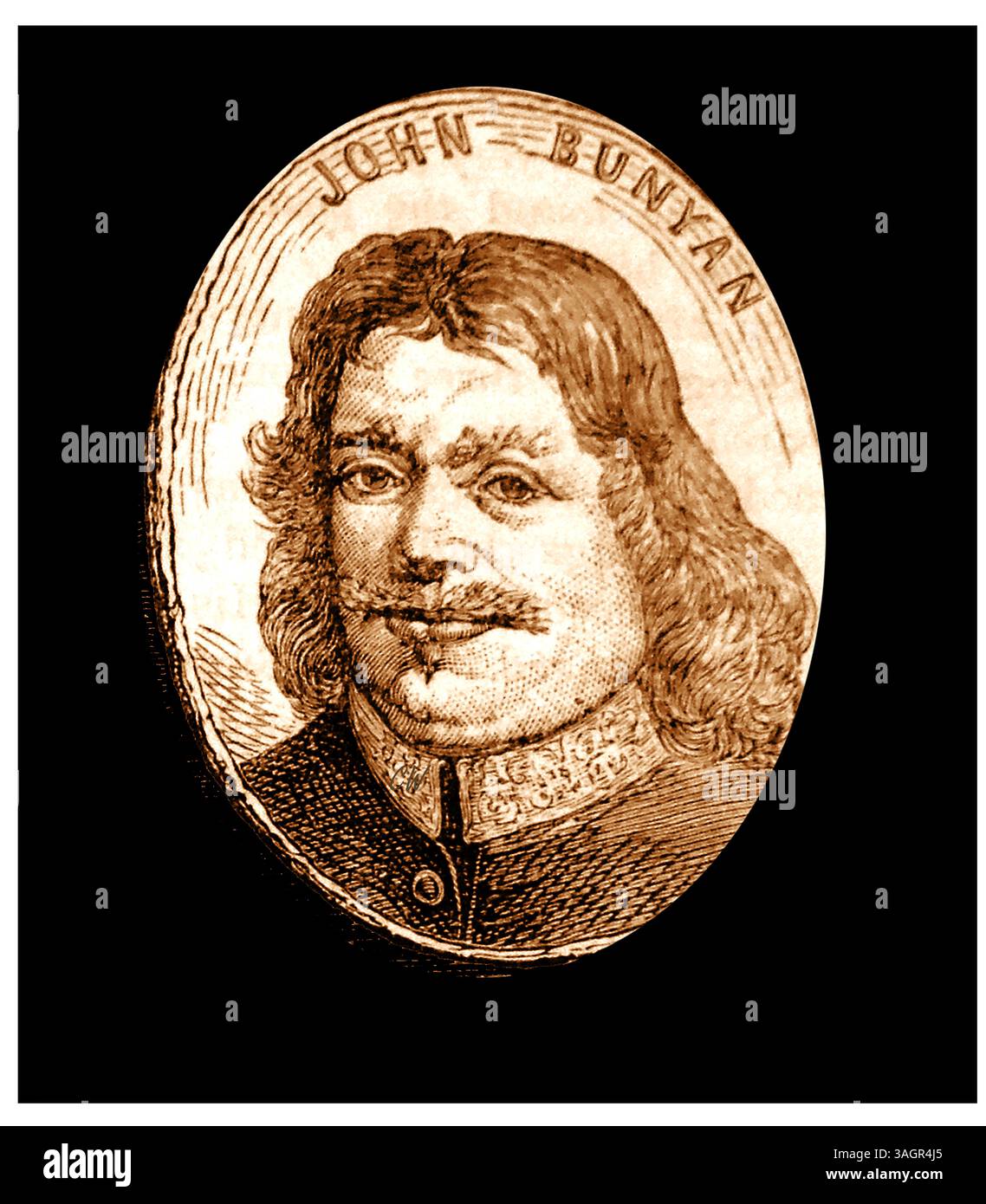 Un premier portrait de John Bunyan dit être une 'vraie ressemblance' Banque D'Images