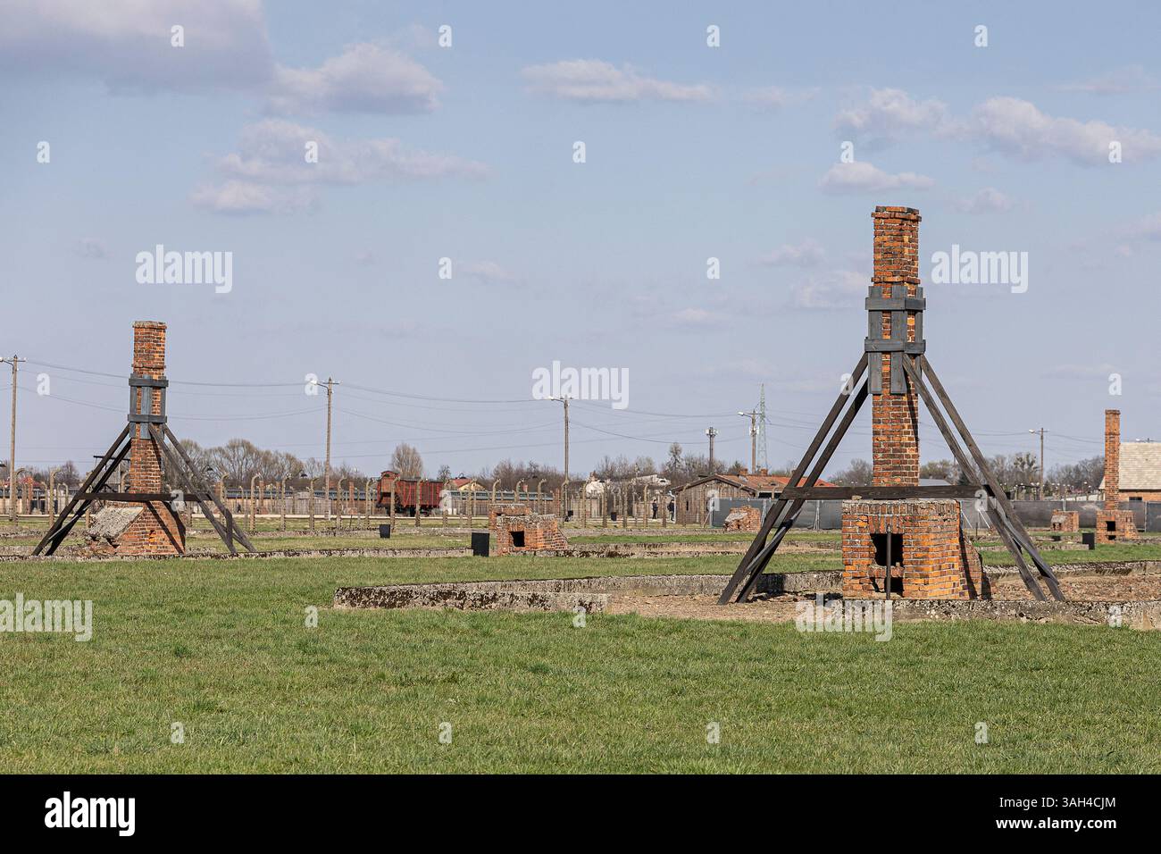 Birkenau Banque D'Images