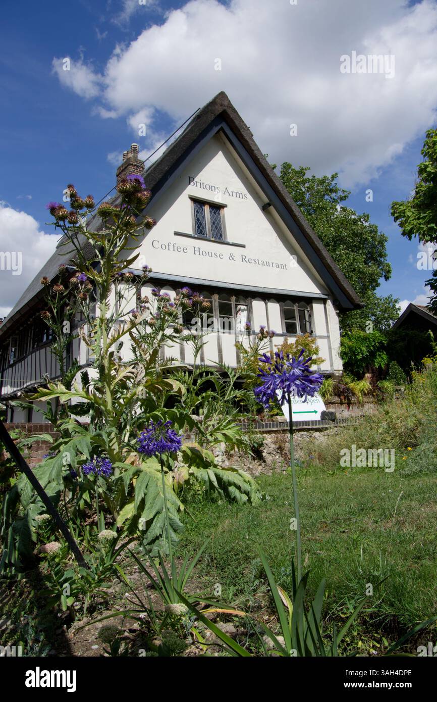 Les armes britanniques coffee house et restaurant en haut de la colline historique de l'Orme, Norwich. C'était 'Le Prince' abattus pub dans le film Stardust Banque D'Images