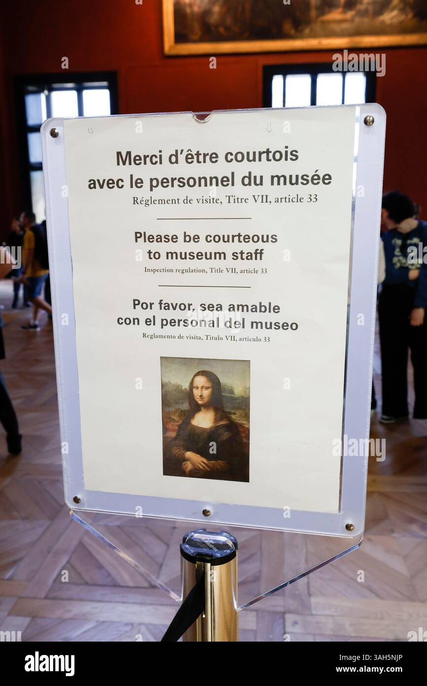 Musée DU LOUVRE PARIS Banque D'Images