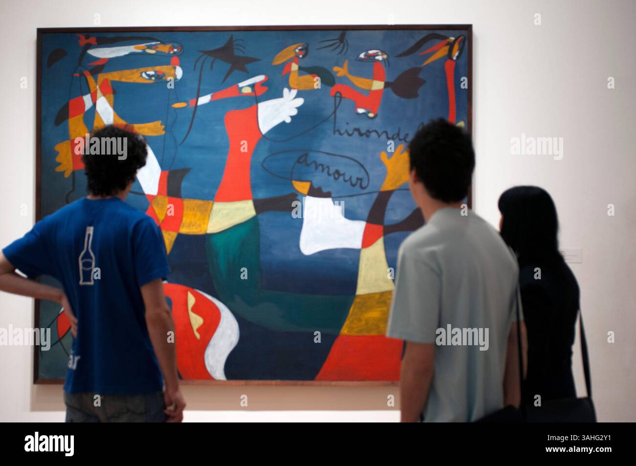24 septembre 2013 - New York, New York, États-Unis - 'Hirondelle amour' de Joan Miro au Museum of Modern Art (MOMA), 11 West 53rd Street, Manhattan. (Crédit image : © Sergi Reboredo/ZUMA Wire/ZUMAPRESS.com) Banque D'Images