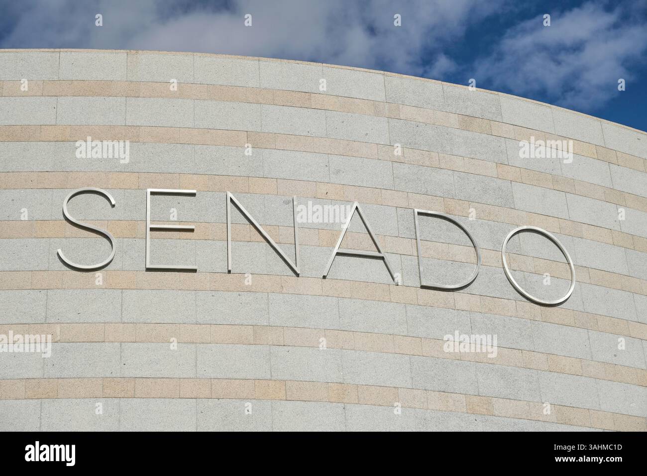Edificio Senado, Calle de Bailen, Madrid, Espagne Banque D'Images