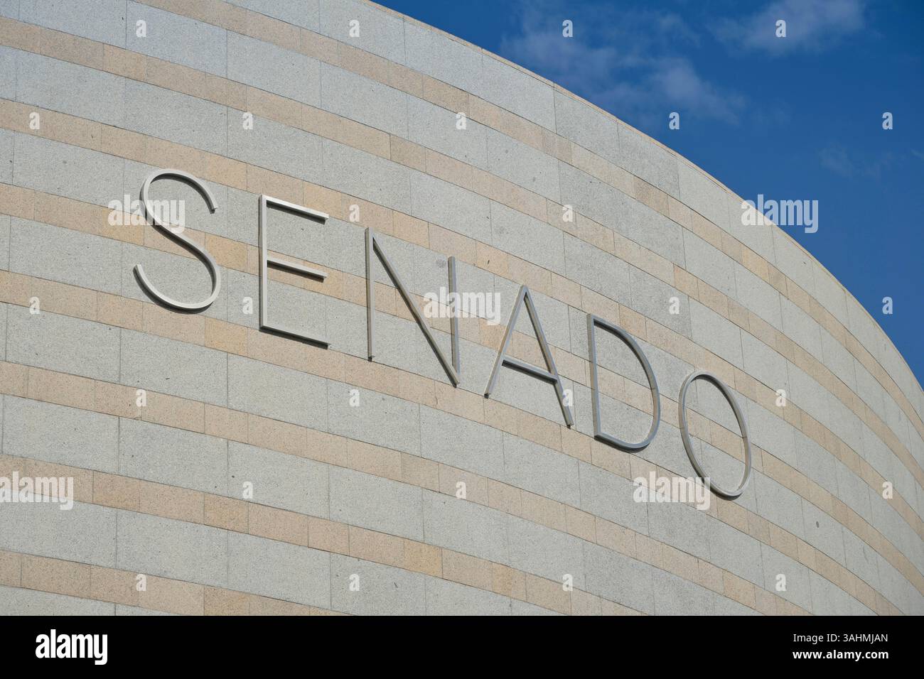 Edificio Senado, Calle de Bailen, Madrid, Espagne Banque D'Images