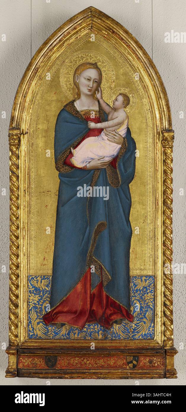 Madonna debout avec enfant. Nardo di Cione. c. 1350-1354. Banque D'Images