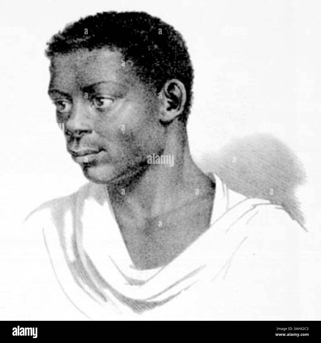 Cette image recadrée de la série d’aquarelles des années 1830 de Johann Moritz Rugendas, représentant des esclaves de Cabinda, Quiloa, Rebola et Mina, illustre l’époque coloniale du Brésil et l’impact de la traite transatlantique des esclaves. Banque D'Images