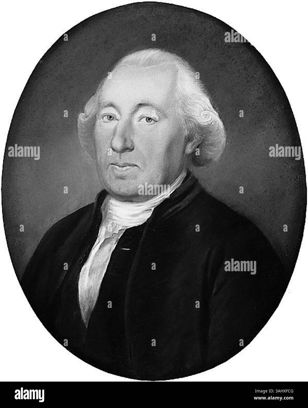 Le portrait d'un pasteur de François Louis de bons datant des environs de 1760, réalisé en pastel, n'est pas signé et est conservé au Musée historique de Lausanne. Cette représentation délicate capture le sujet dans des tons doux typiques du style français du XVIIIe siècle. Banque D'Images