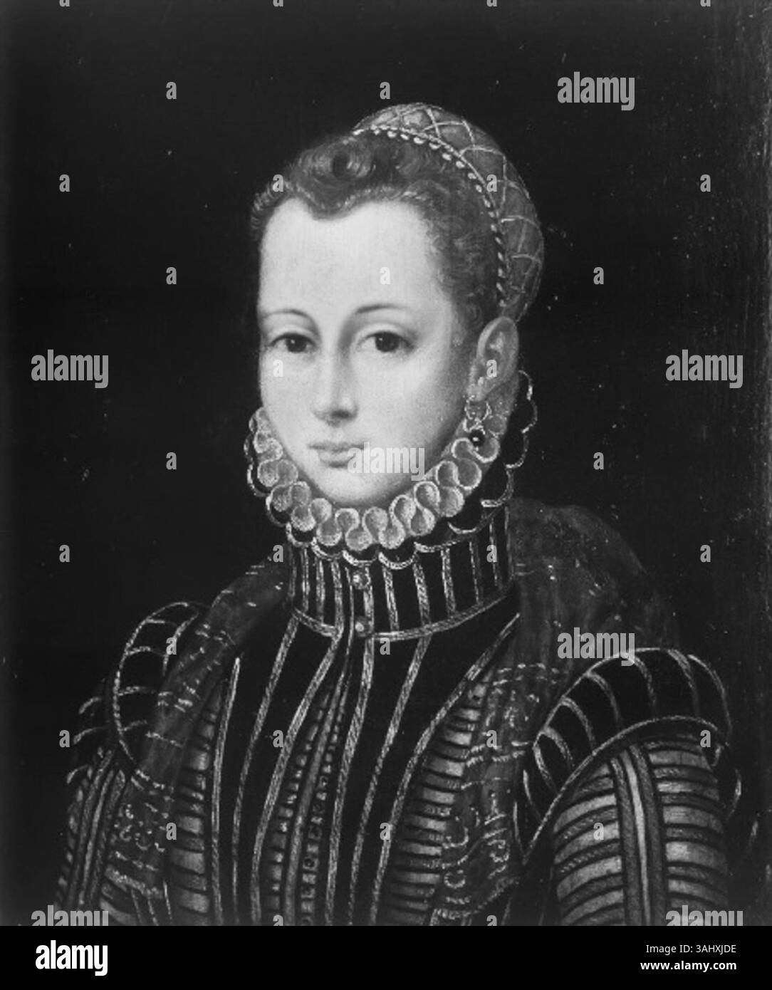 Le portrait de Lady Jane Grey d'Antonis Mor, une peinture à l'huile du XVIe siècle, représente la jeune reine anglaise, qui règne brièvement en 1553. Le portrait est conservé dans la collection de la Frick Art Reference Library. Banque D'Images