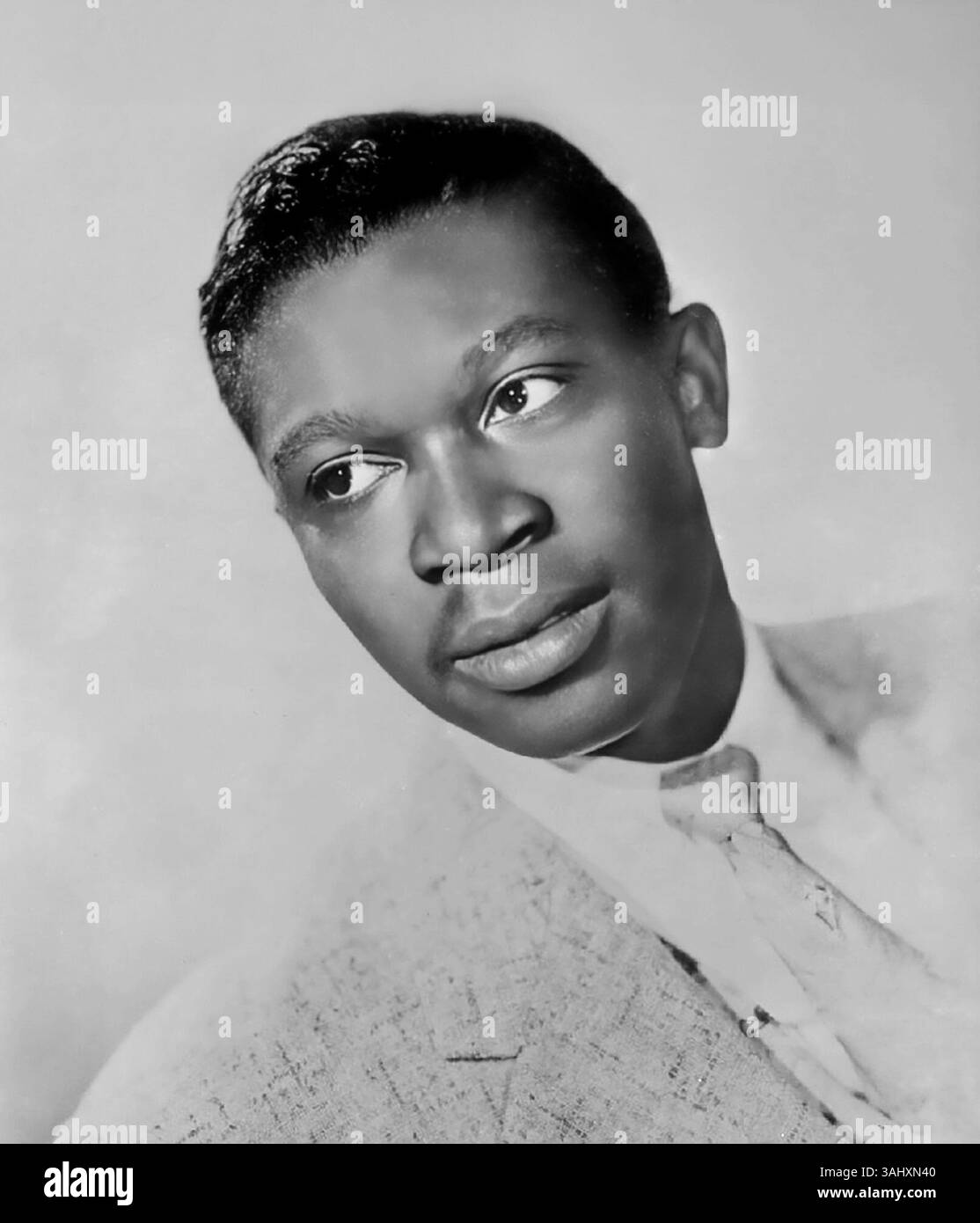 BB King (B B King). Portrait du guitariste et chanteur américain de blues, Riley B. King (1925-2015), photo publicitaire, v. 1950/60 Banque D'Images