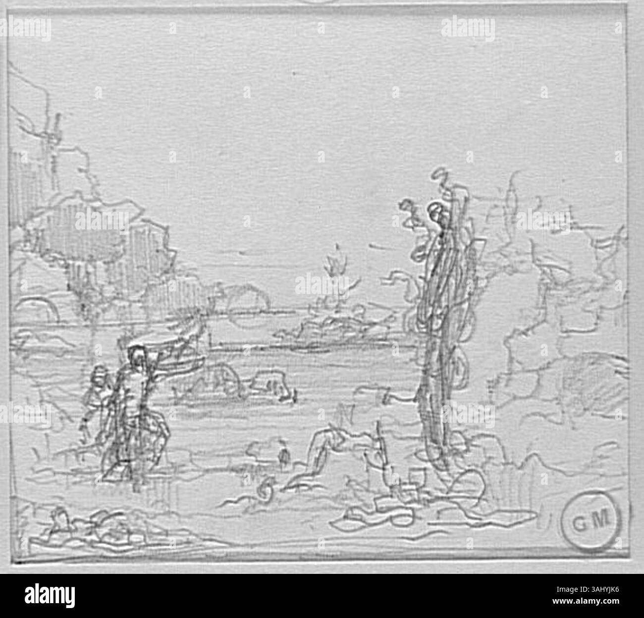 Dans Hercule et l'Hydre de Lerne, Gustave Moreau capture le moment où Hercule combat l'hydre à plusieurs têtes, un thème mythologique reflétant l'intérêt de l'artiste pour les mythes grecs anciens. Créé entre 1850 et 1895. Banque D'Images