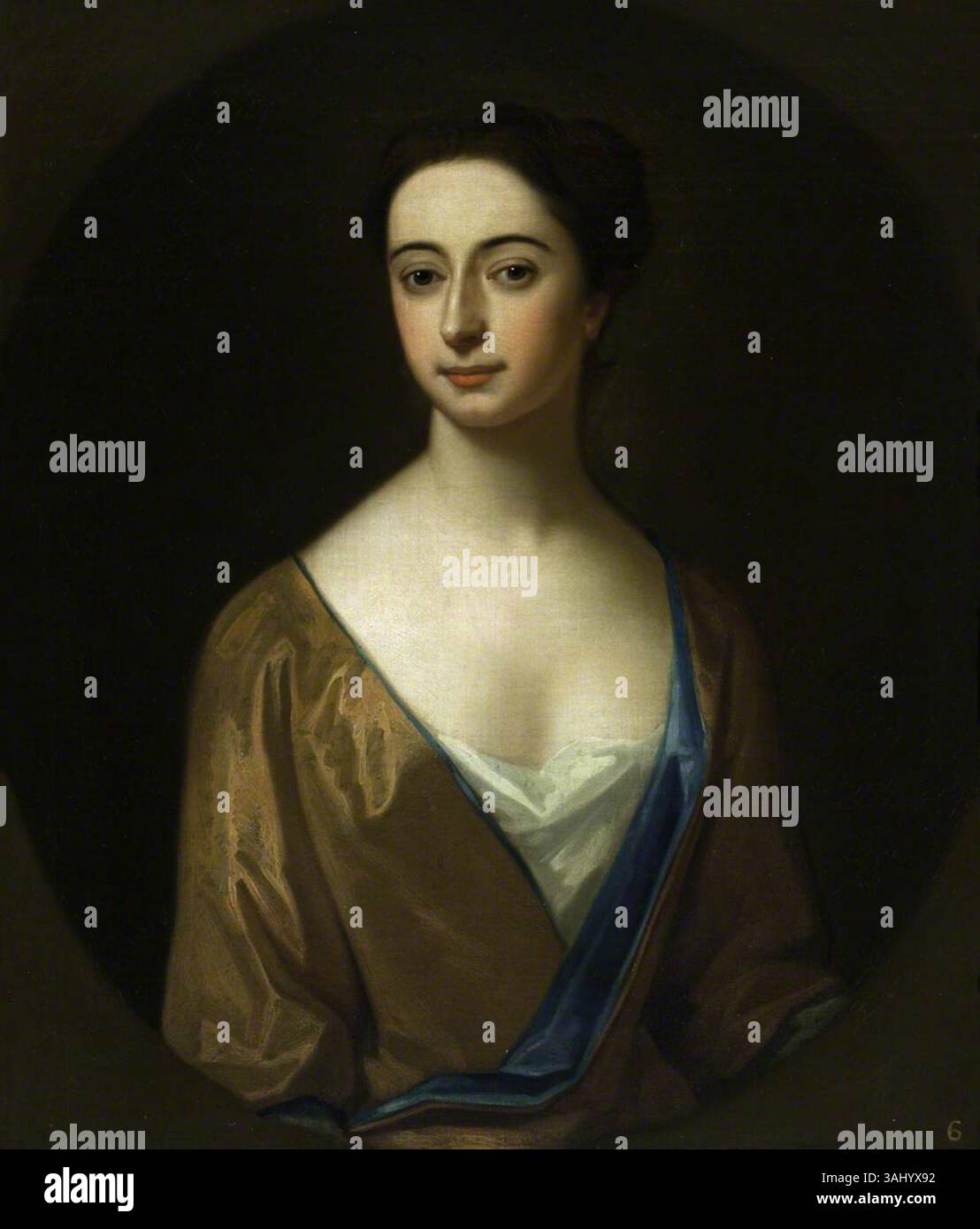 Un portrait de Rachel Jeffreys, MRS Thomas Vernon, peint entre 1720 et 1730 par Enoch Seeman le jeune. L'œuvre fait partie de la collection du National Trust et est un exemple de portrait du début du XVIIIe siècle. Banque D'Images