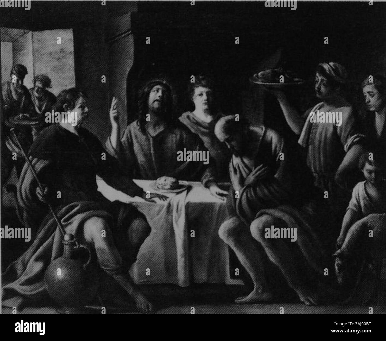 Les Frères le Nain étaient remarquables pour leurs contributions à l'art baroque français, capturant des scènes de la vie quotidienne avec un réalisme remarquable. Leurs œuvres sont célébrées pour leur riche détail et leur perspicacité sur la société française au XVIIe siècle. Banque D'Images