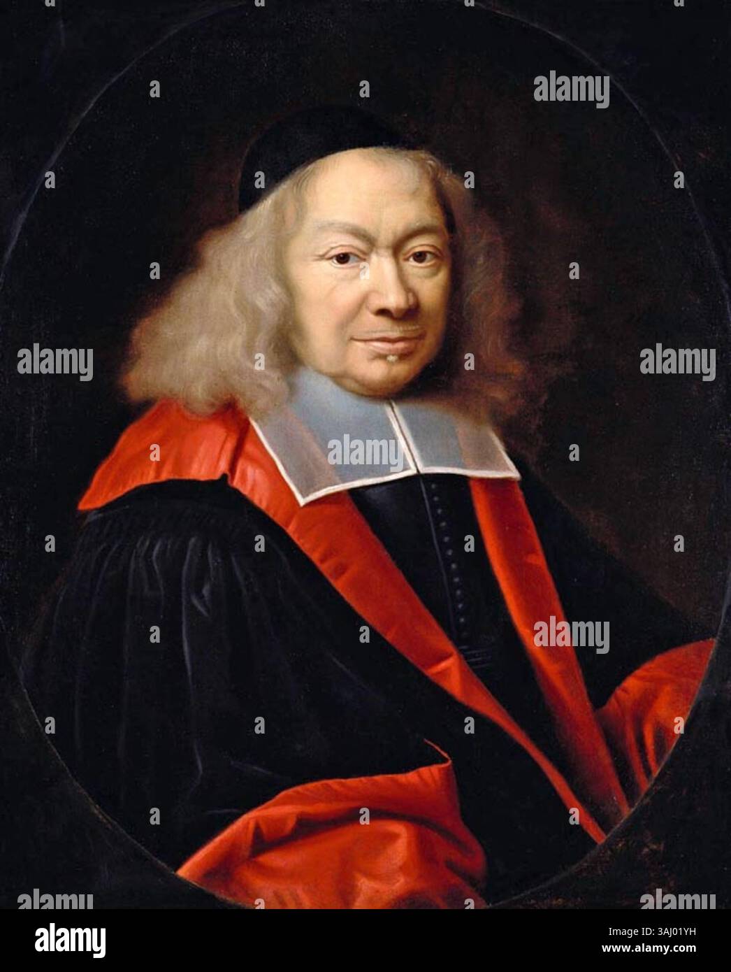 Portrait d'Etienne d'Aligre, le jeune chancelier de France, peint entre 1650 et 1674. L’huile sur toile le présente d’une manière officielle et digne. Banque D'Images