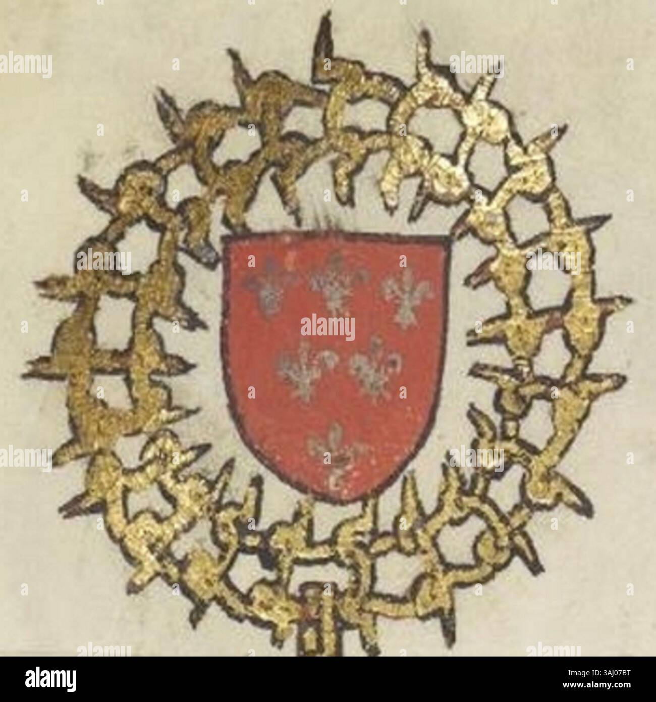 Le bouclier du duc ecclésiastique de Nysa, utilisé pendant le concile de Constance en 1416, est une pièce importante de l'insigne royal. Le bouclier symbolise l'autorité de la famille Piast et son rôle dans la politique médiévale et les questions religieuses. Banque D'Images