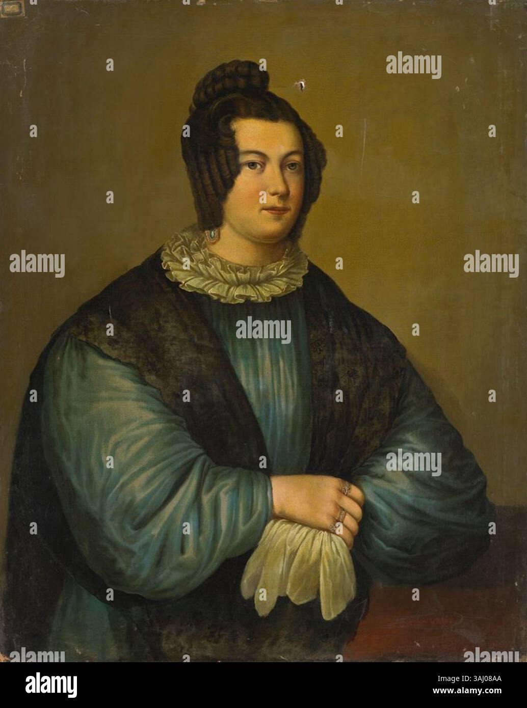 Portrait de la princesse Anastasia Dolgorukova (née Sheremeteva), peint en 1806, mettant en valeur sa noble élégance dans une huile sur toile conservée au Musée de l'Ermitage. Banque D'Images