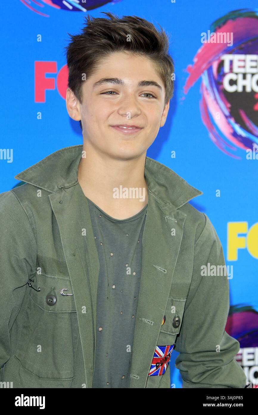 13 août 2017 - Los Angeles, CA, USA - LOS ANGELES - 13 août : Asher Angel aux Teen Choice Awards 2017 au Galen Center le 13 août 2017 à Los Angeles, CA (crédit image : © Kathy Hutchins via ZUMA Wire) Banque D'Images