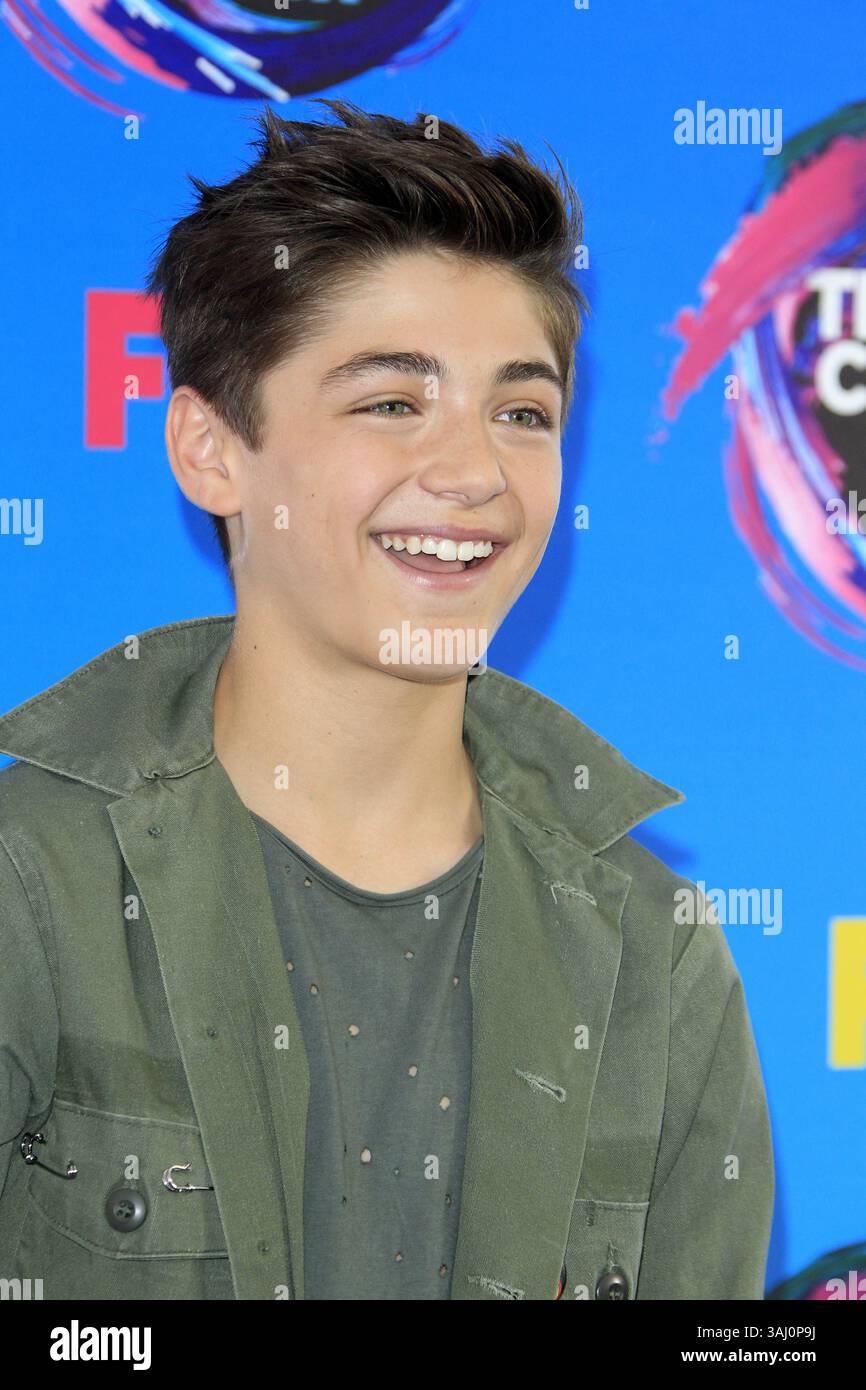13 août 2017 - Los Angeles, CA, USA - LOS ANGELES - 13 août : Asher Angel aux Teen Choice Awards 2017 au Galen Center le 13 août 2017 à Los Angeles, CA (crédit image : © Kathy Hutchins via ZUMA Wire) Banque D'Images