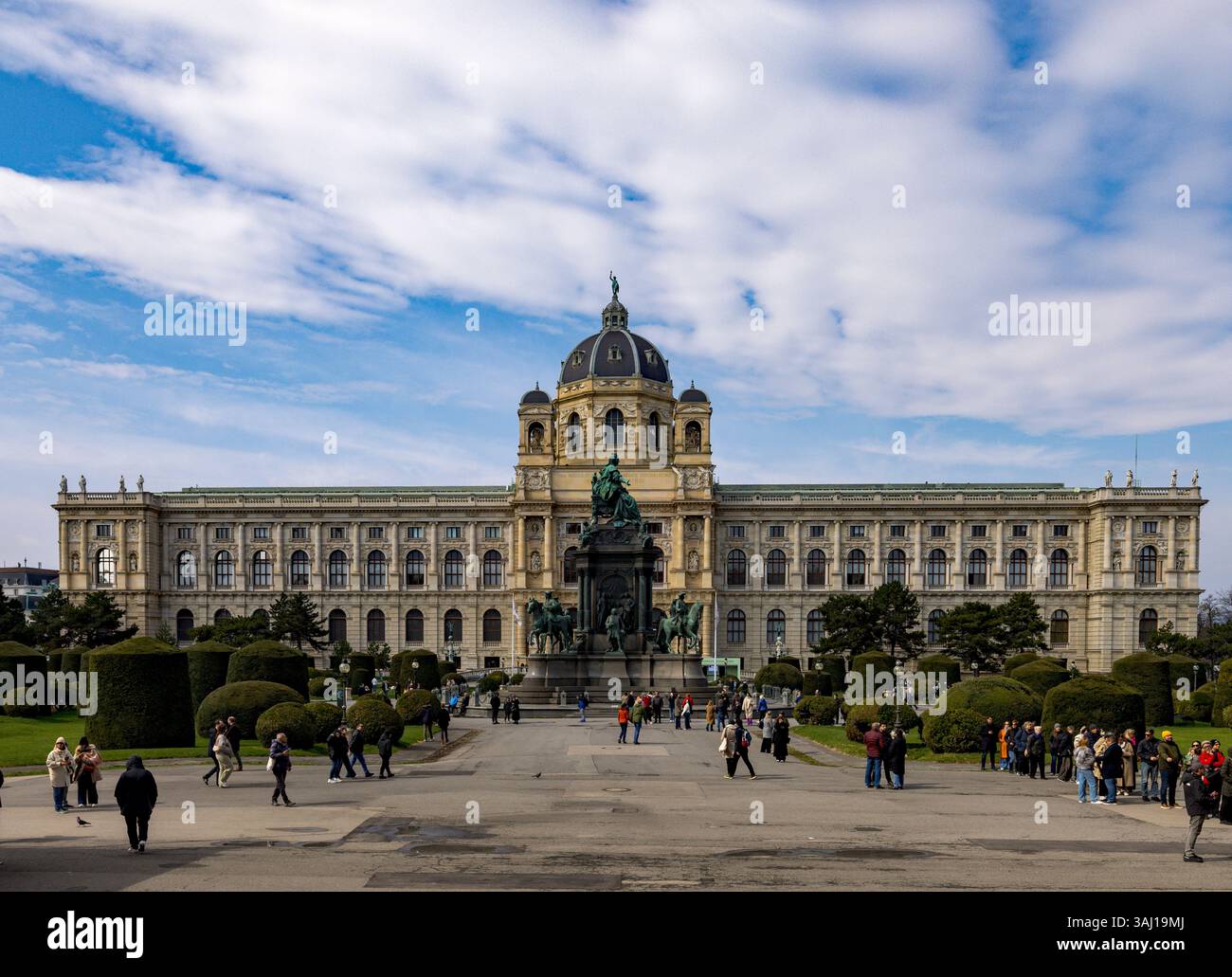 Façade extérieure, Musée d'histoire naturelle de Vienne, Naturhistorisches Museum Wien, Autriche Banque D'Images