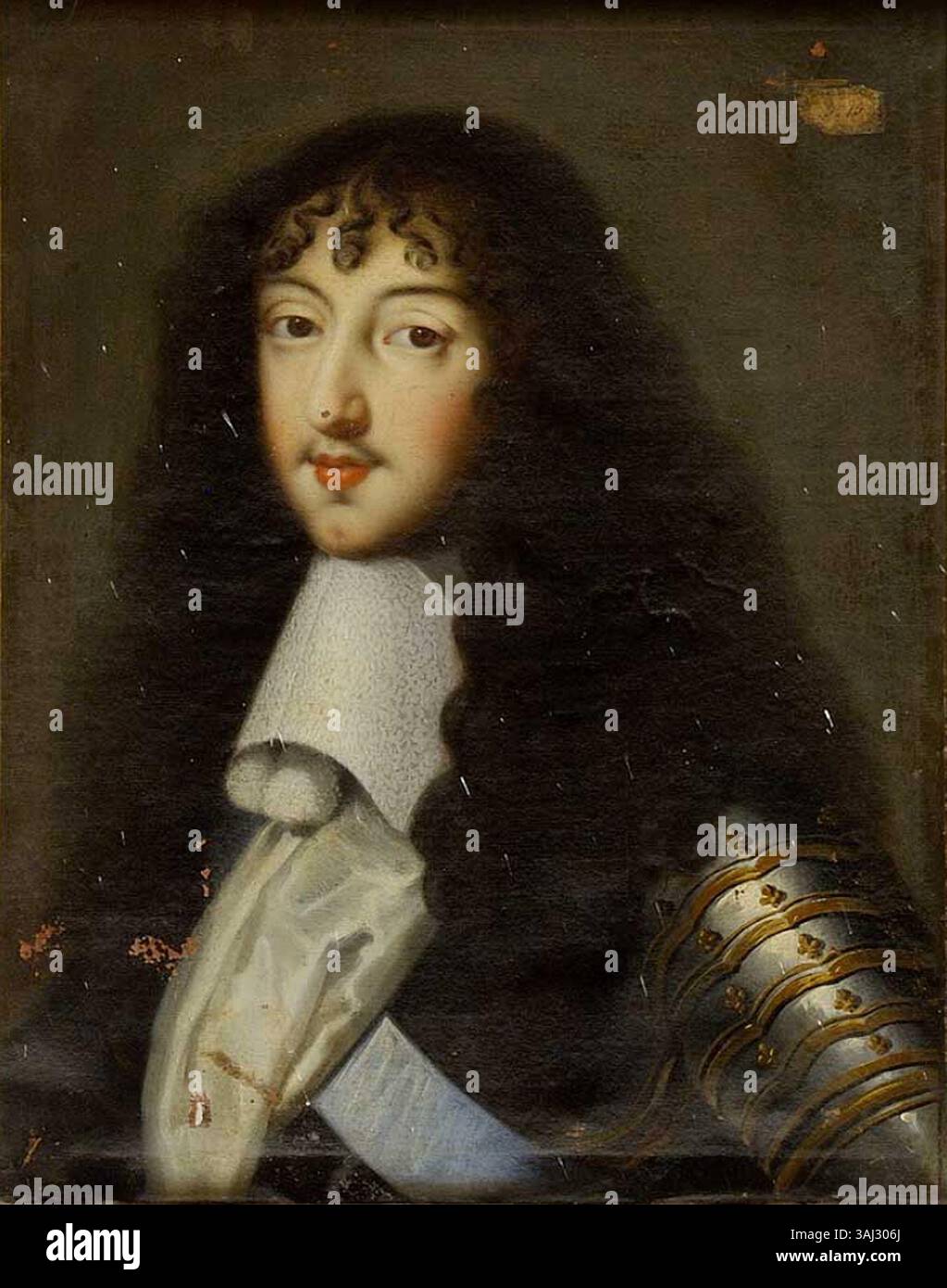 Portrait de Philippe Ier, duc d'Orléans, frère de Louis XIV, par Jean Nocret. Peint au XVIIe siècle, il reflète son rôle aristocratique au sein de la famille royale française. Banque D'Images