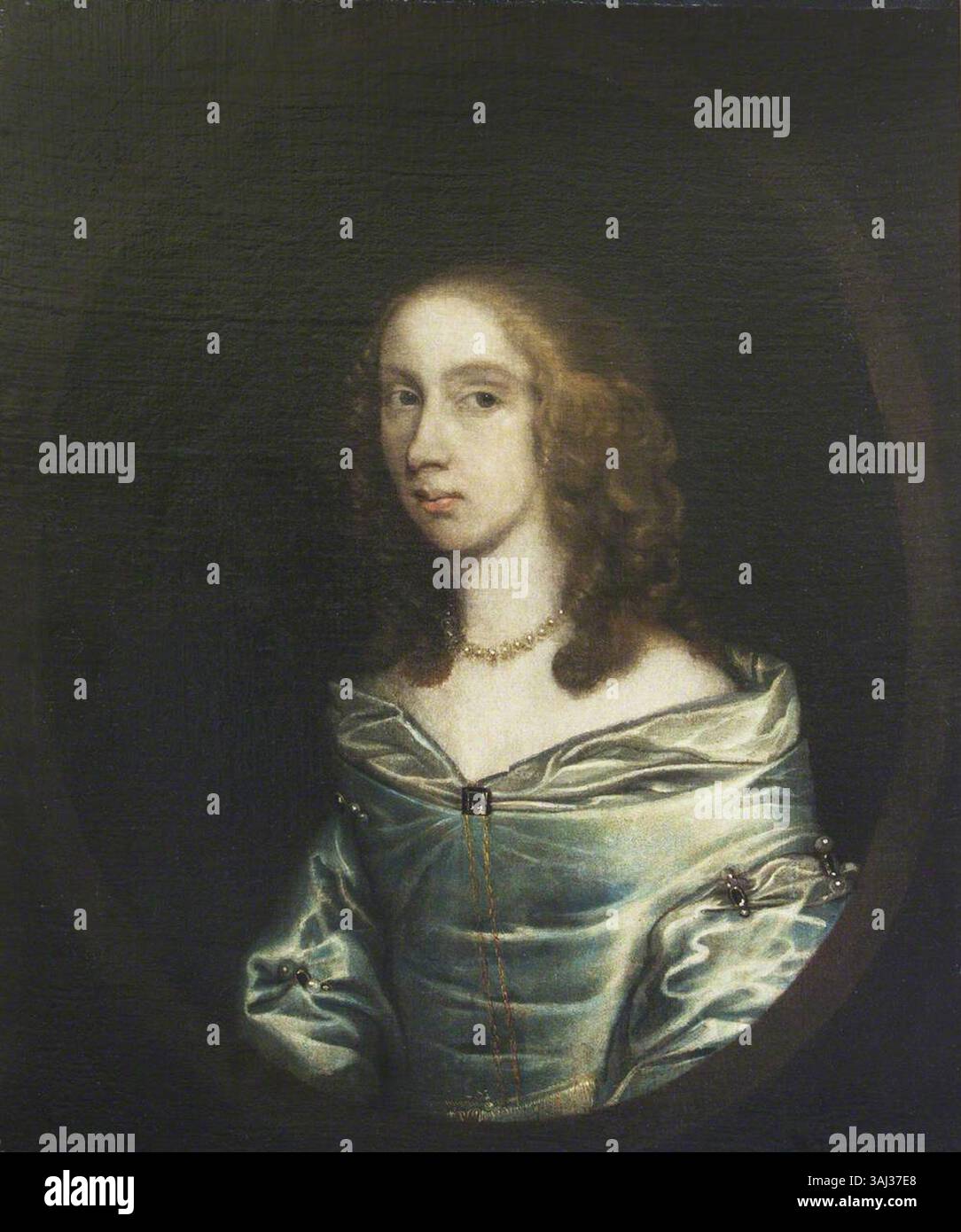 Ce portrait du XVIIe siècle représente Béatrice Pury, Lady Cust (1623-1715), peinte par un artiste britannique anonyme. Il fait partie de la collection du National Trust. Banque D'Images