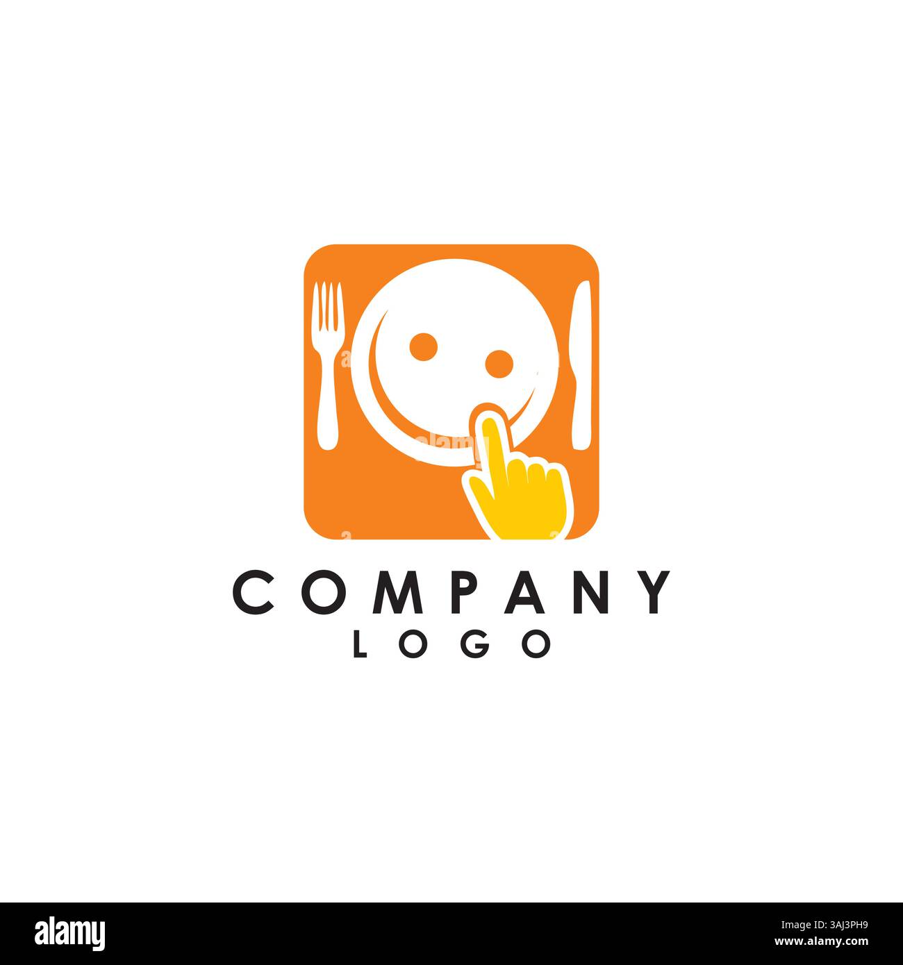 livraison de nourriture en ligne, vecteur de conception de logo de commande Illustration de Vecteur