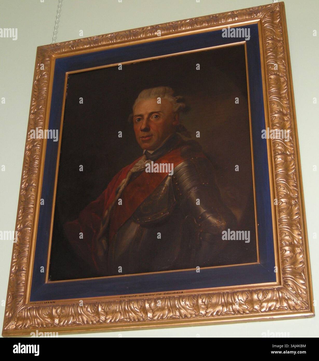 Portrait du prince Heinrich de Prusse, peint entre 1777 et 1796, montrant le chef militaire à la fin du XVIIIe siècle. Précédemment attribué à Johann Friedrich Winkelmann, le portrait capture les traits nobles du prince. Banque D'Images