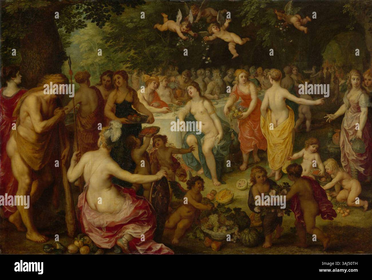 'La Fête des Dieux' de Hendrick van Balen et Jan Brueghel, peint vers