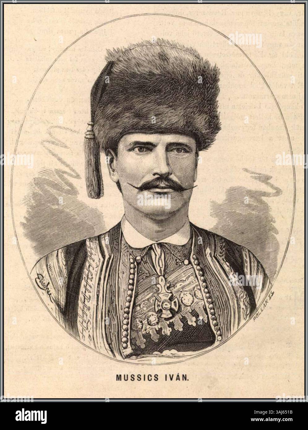 Ivan Musi était un prêtre franciscain croate et chef de la révolte d'Herzégovine contre l'Empire ottoman. Il est né le 24 décembre 1848 à Klobuk, Ljubuki, et est mort à Belgrade en 1888. Banque D'Images