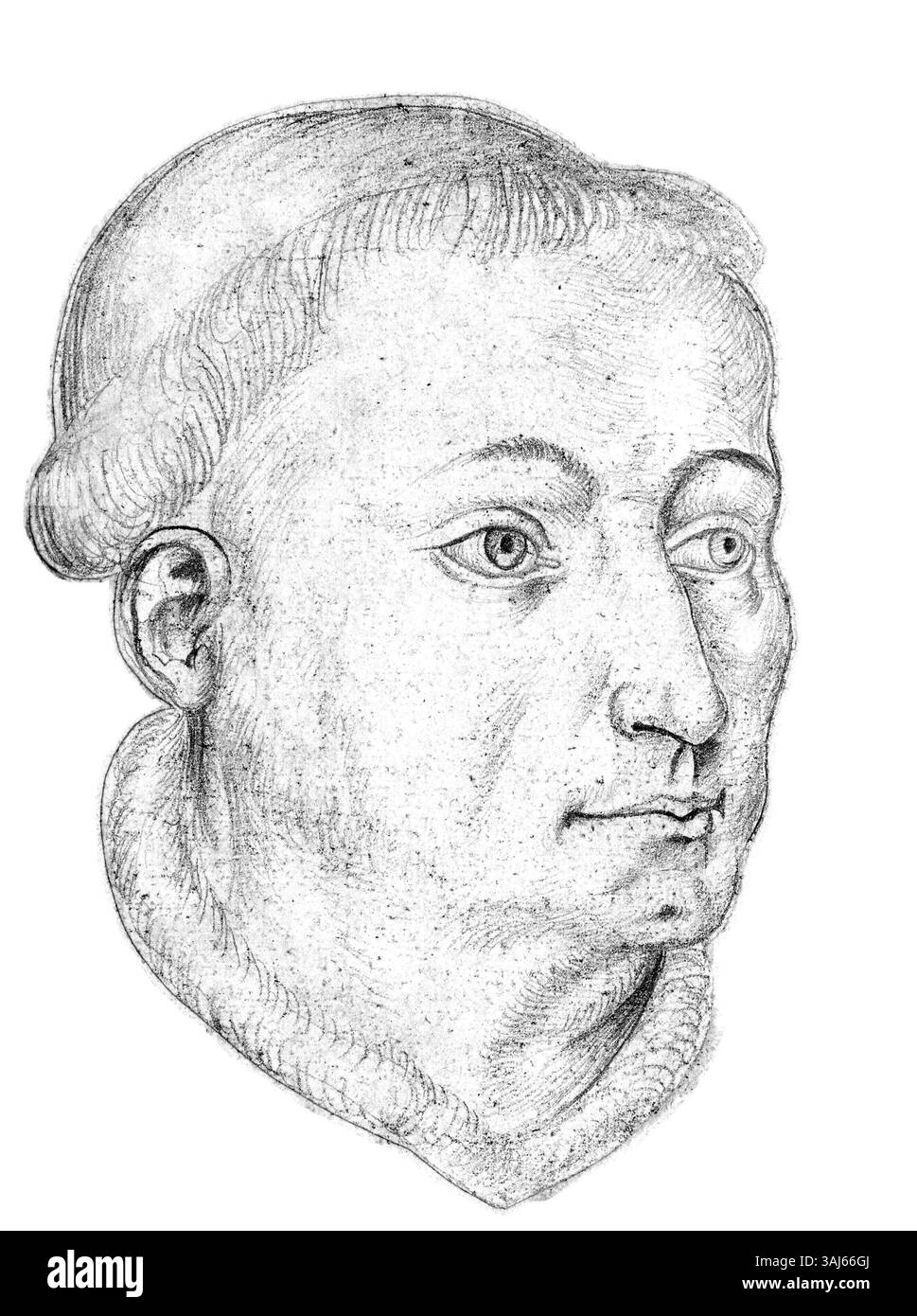 Une image en noir et blanc de Jean de Lannoy, abbé de Saint Bertin, représentée dans le Recueil d'Arras, mettant en valeur son statut noble et son rôle ecclésiastique. Banque D'Images Une image en noir et blanc de Jean de Lannoy, abbé de Saint Bertin, représentée dans le Recueil d'Arras, mettant en valeur son statut noble et son rôle ecclésiastique. Banque D'Images