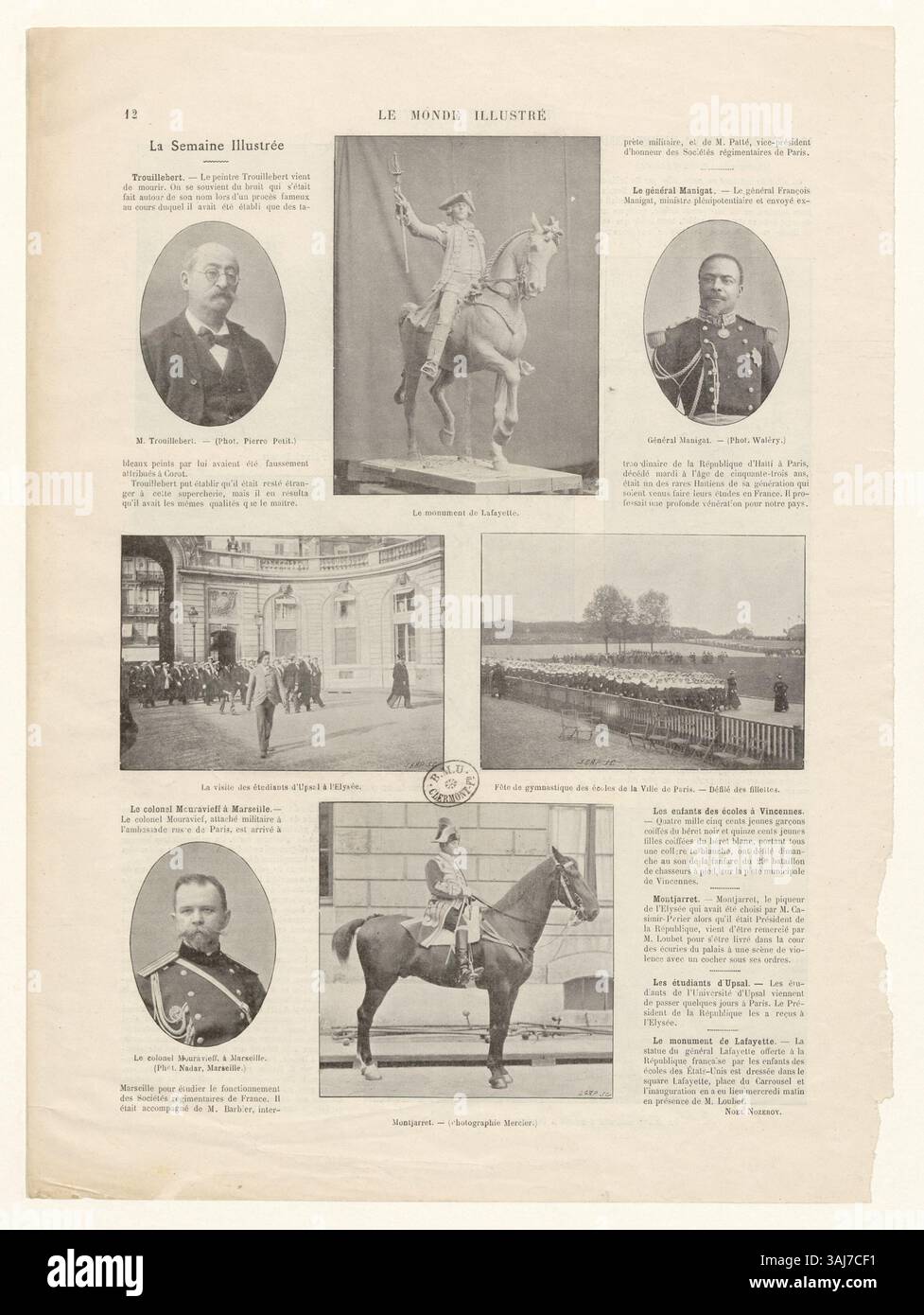 Lithographie Ancienne : "L'Appel à La Liberté" 1848 - Char, Lions, Grande Gravure Historique