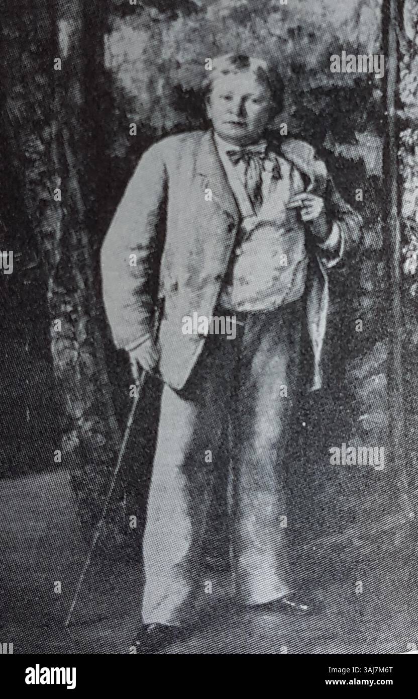 Portrait de Carl Skåenberg, peint par Ernst Josephson en 1880. Cette peinture à l'huile est conservée au Gothenburg Museum of Art. Banque D'Images