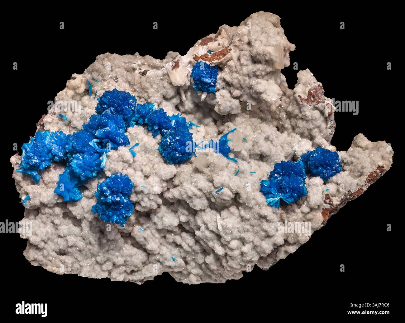 Cavansite, Maharashtra, Inde Banque D'Images