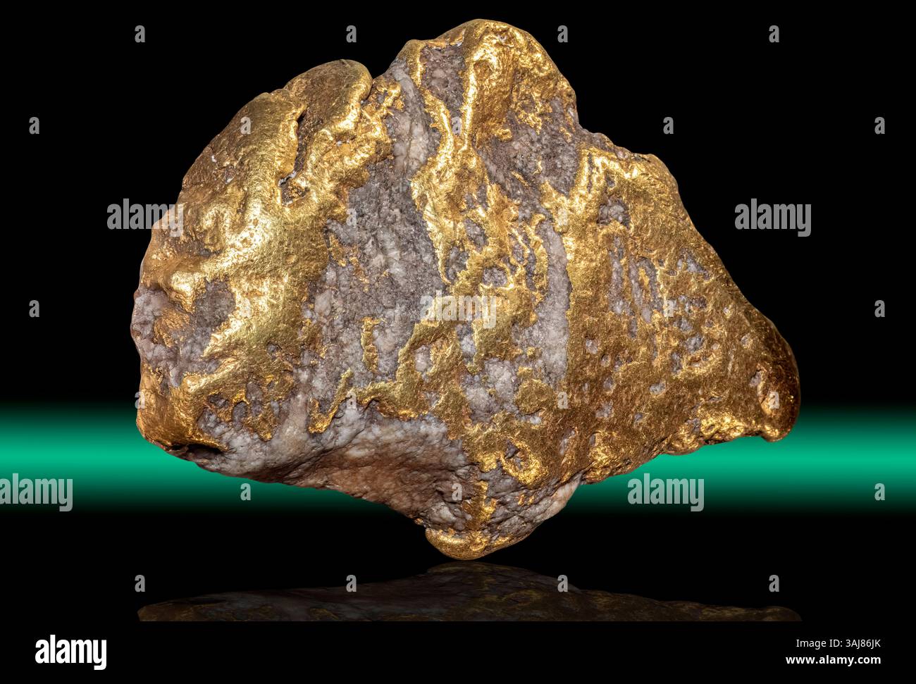 Or sur Quartz, Bradshaw Mountains, Arizona Banque D'Images