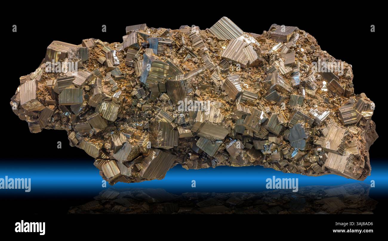 Pyrite de fer, comté de Gilpin, Colorado Banque D'Images