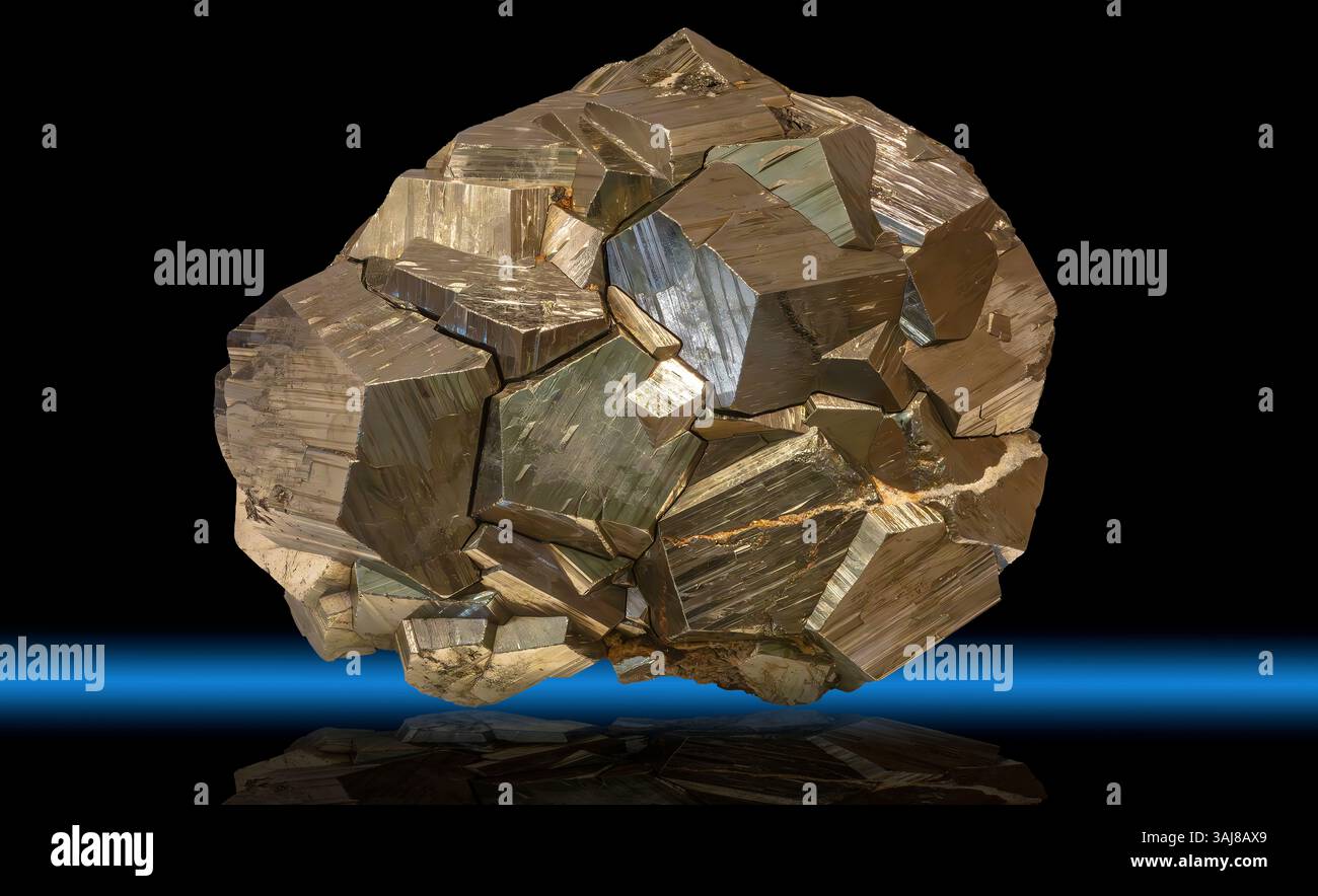 Pyrite de fer, mine de Tucson, Leadville, Colorado Banque D'Images