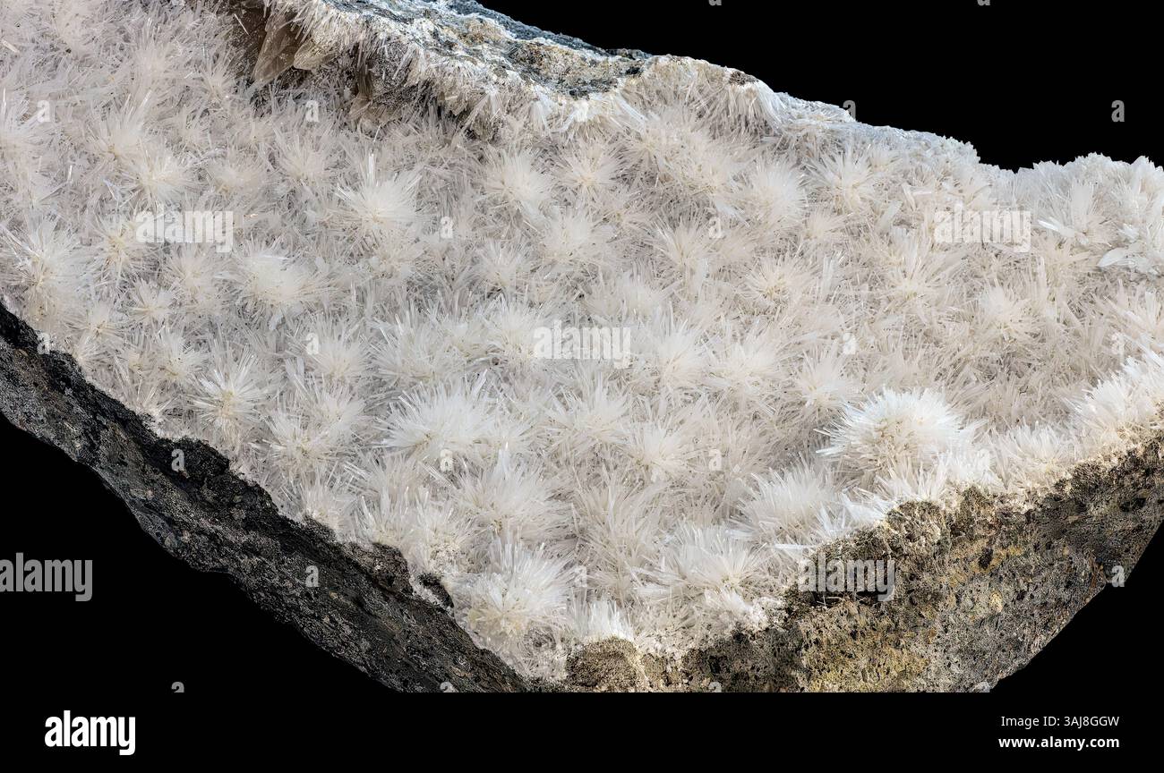 Natrolite, North table Mountain, Golden, Colorado Banque D'Images