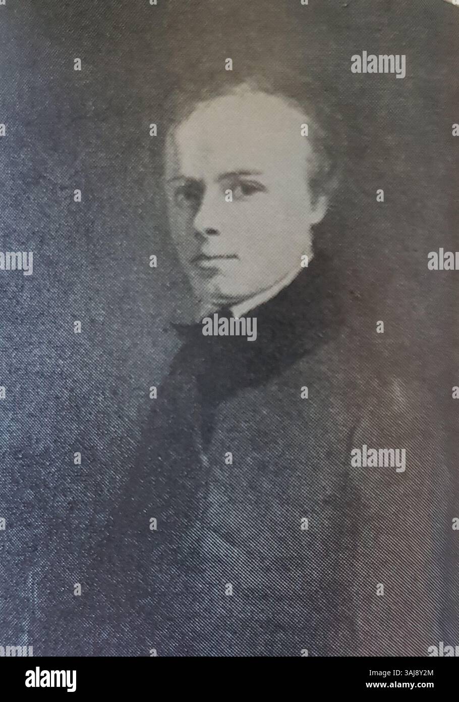 L'autoportrait d'Egron Lundgren est une reproduction photographique fidèle d'une œuvre du domaine public, mettant en valeur son rôle important dans le portrait suédois. Banque D'Images