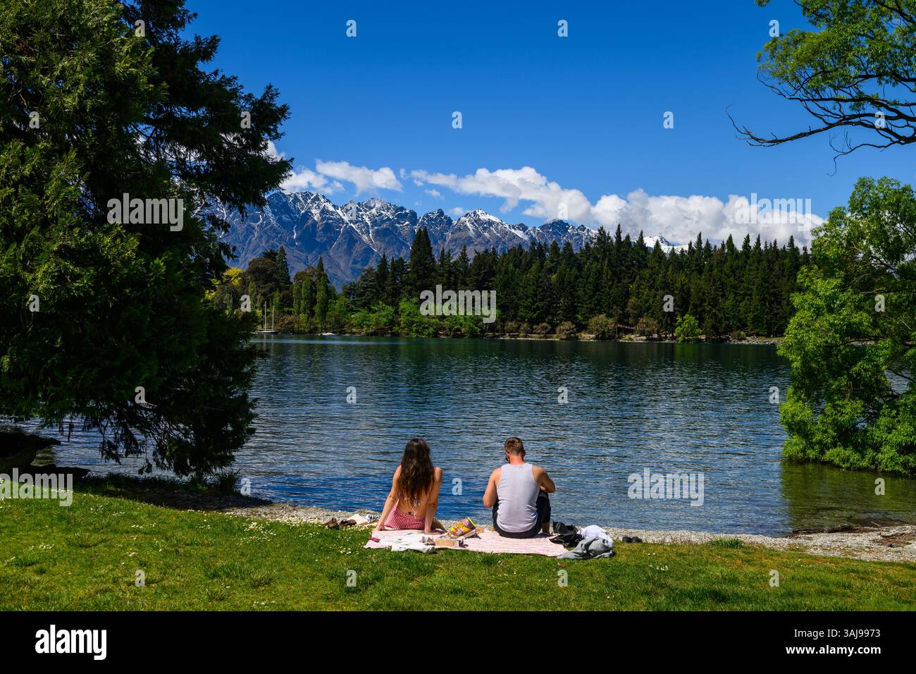 Belles vues autour de Queenstown, Nouvelle-Zélande Banque D'Images