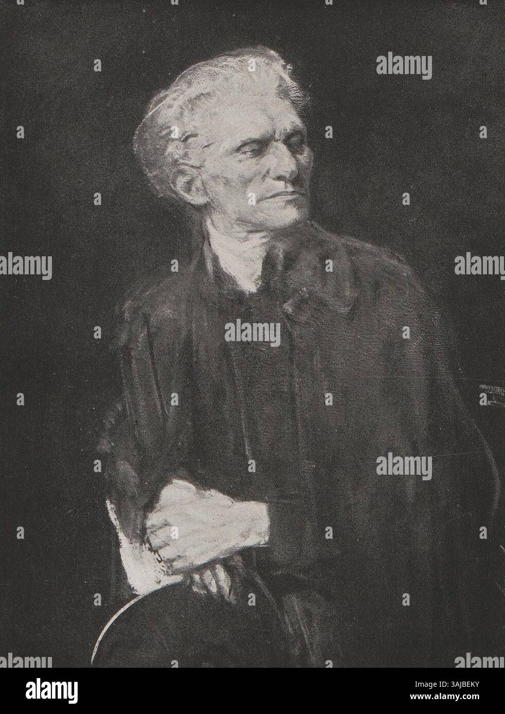 Un portrait de Stefan George par Reinhold Lepsius, peint avant 1922, montrant la ressemblance du poète allemand. Banque D'Images