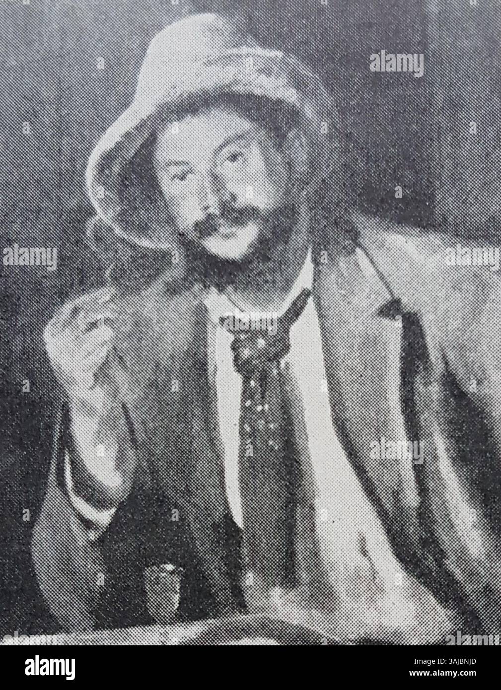 Portrait de l'artiste suédois Ernst Josephson, peint par Louise Breslau. Cette œuvre capture le caractère et la présence artistique de Josephson, mettant en valeur le style de portrait de Breslau à la fin du XIXe siècle. Banque D'Images