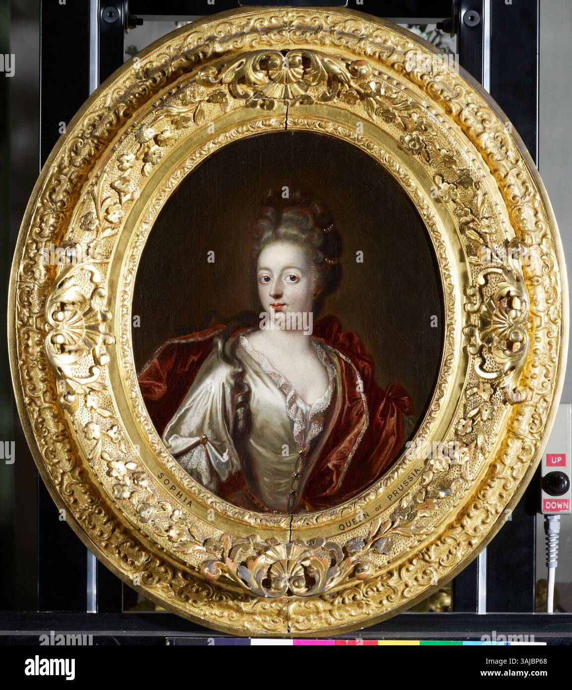 Ce portrait montre Sophia Charlotte, reine de Prusse, peinte entre 1730 et 1750 environ. Le travail huile sur toile fait partie de la Collection Royale. Banque D'Images
