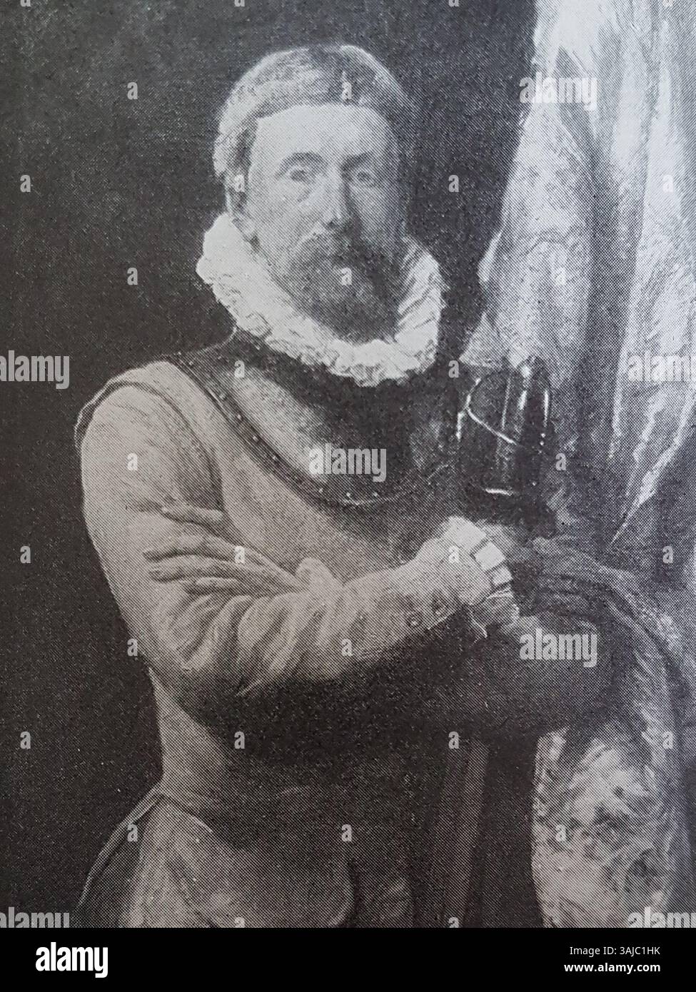 Portrait de Hugo Birger par Ernst Josephson, capturé dans une photographie de la collection de portraits d'artistes suédois, reflétant l'identité artistique de Birger. Banque D'Images