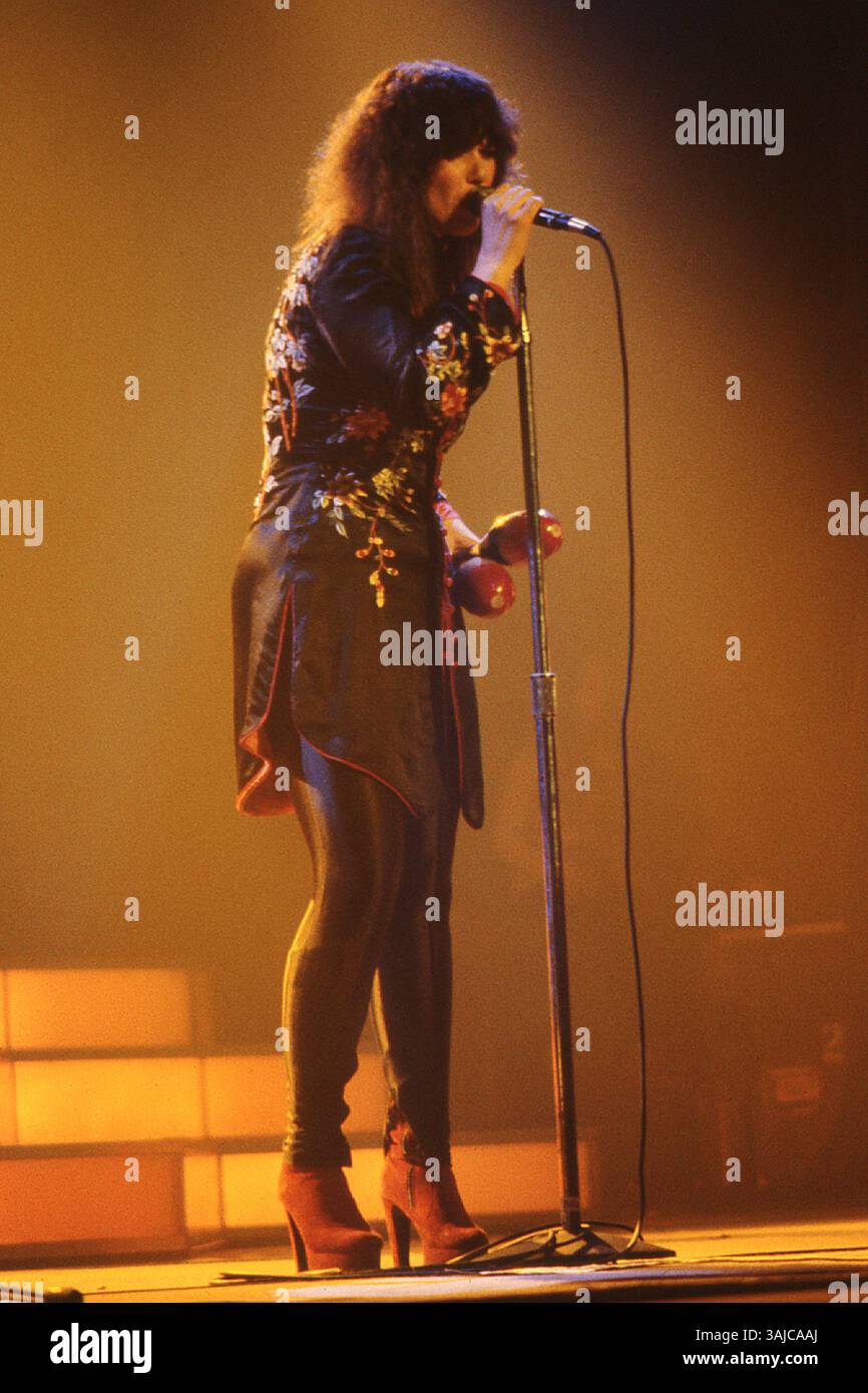 Ann Wilson de Heart au palladium, New York, 21 octobre 1978. Banque D'Images