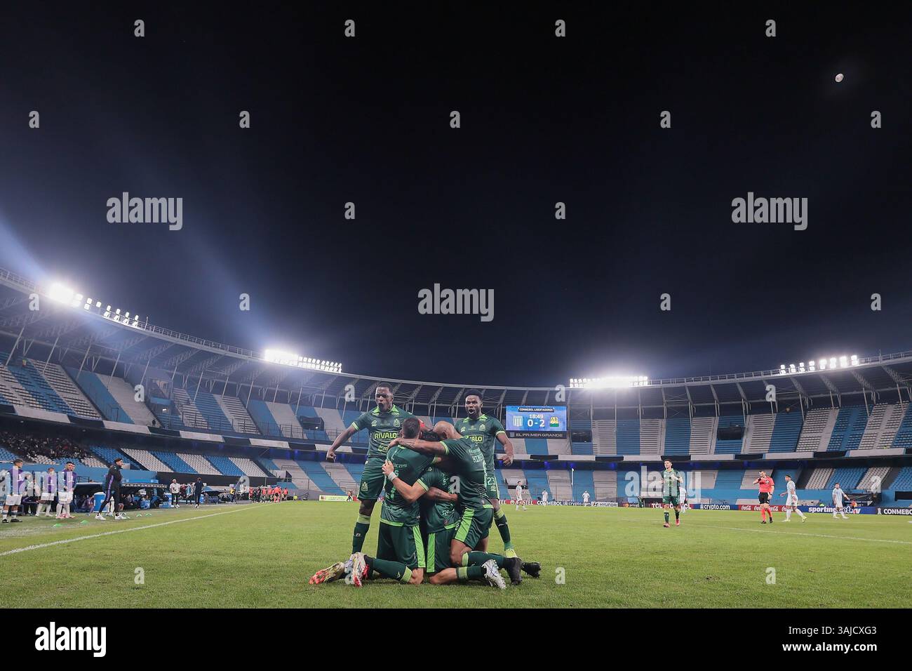 Bucaramanga célèbre leurs objectifs Banque D'Images