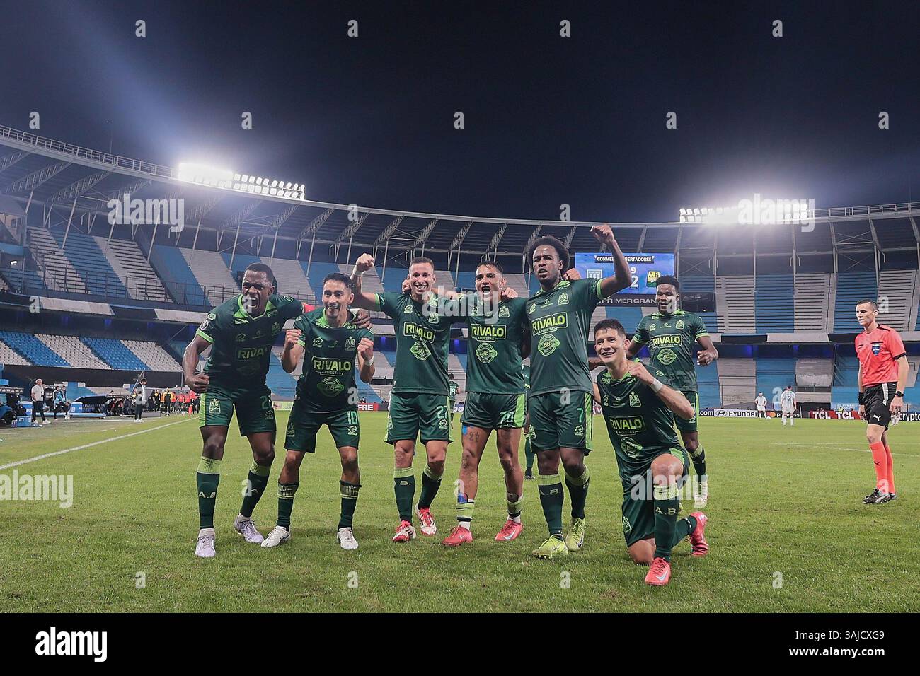 Bucaramanga célèbre leurs objectifs Banque D'Images