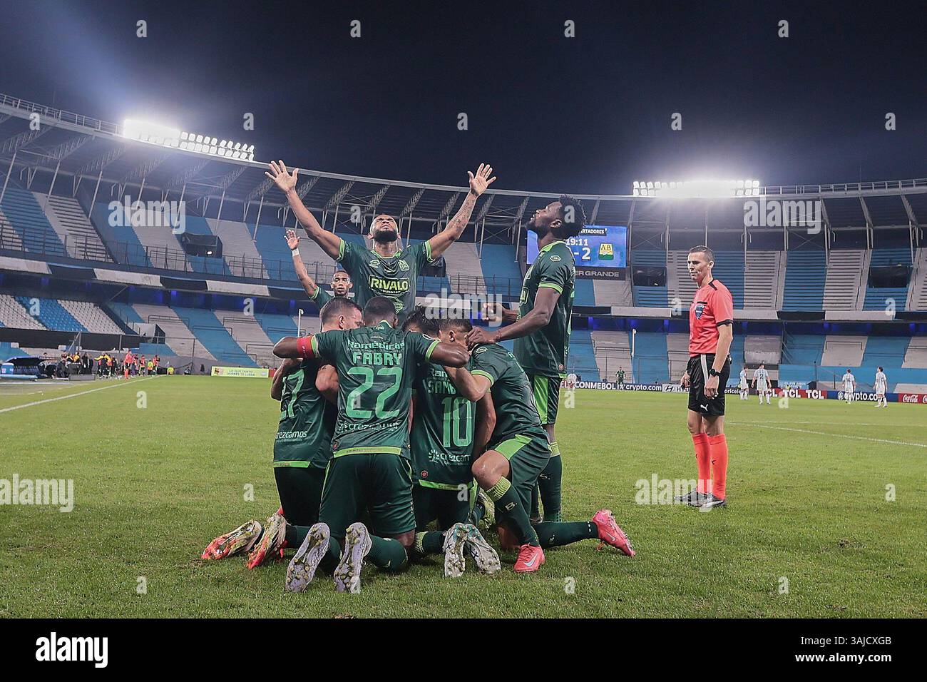 Bucaramanga célèbre leurs objectifs Banque D'Images